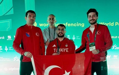 Milli para eskrimci Hakan Akkaya, Dünya Kupası'nda gümüş madalya kazandı!